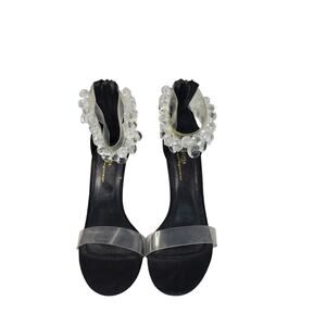 Olivia Ferguson | The Showstopper Heel –Crystal Orb Ankle Strap Sandals-Size 8.5